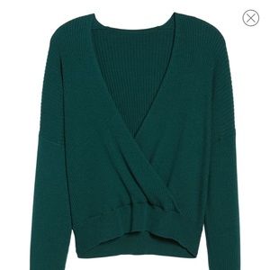 Leith Rib Wrap Sweater